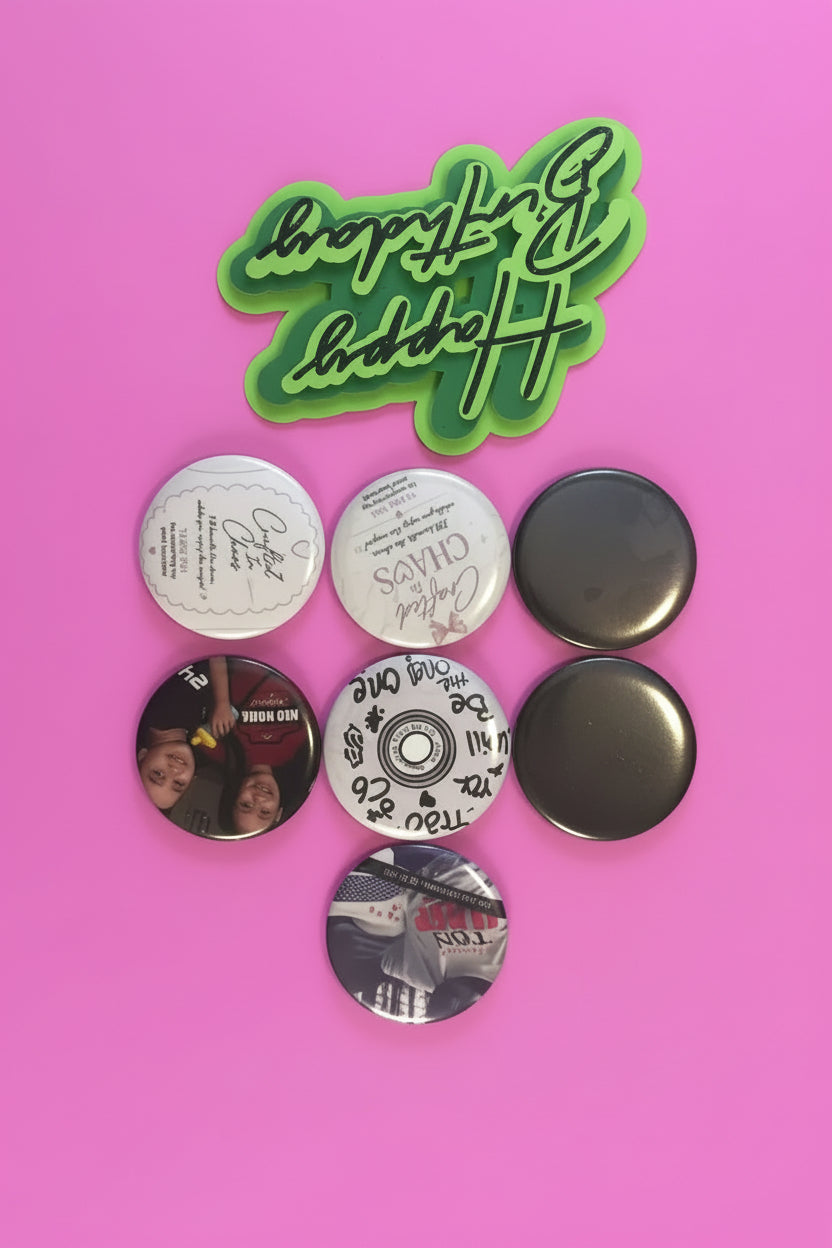2”pin buttons